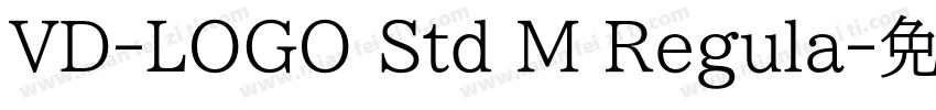 VD-LOGO Std M Regula字体转换